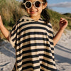 UV Poncho Navy/Sandy Stripe - UPF50+