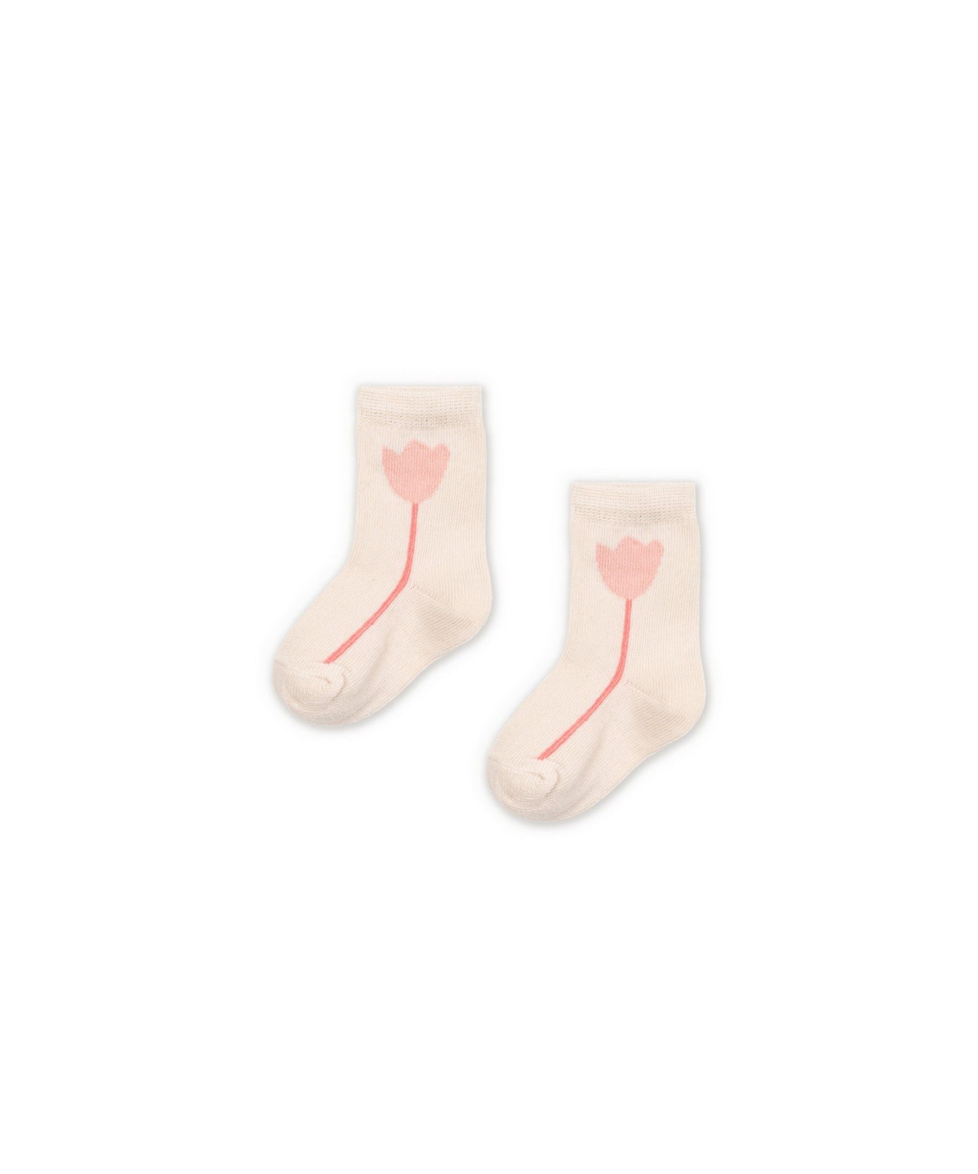 Jacquard Socken Blume