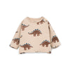 Printed Jersey Langarmshirt Dinosaurier