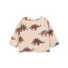 Printed Jersey Langarmshirt Dinosaurier