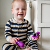 UV Baby-Overall Navy Stripe - UPF50+