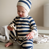 UV Baby-Overall Navy Stripe - UPF50+