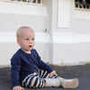 UV Joggerhose Navy/Sandy Stripe - UPF50+