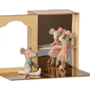Ballet mice in dance studio, Little sister and