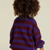 Eben Purple Stripe Cardigan