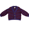Eben Purple Stripe Cardigan