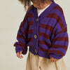 Eben Purple Stripe Cardigan