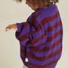Eben Purple Stripe Cardigan