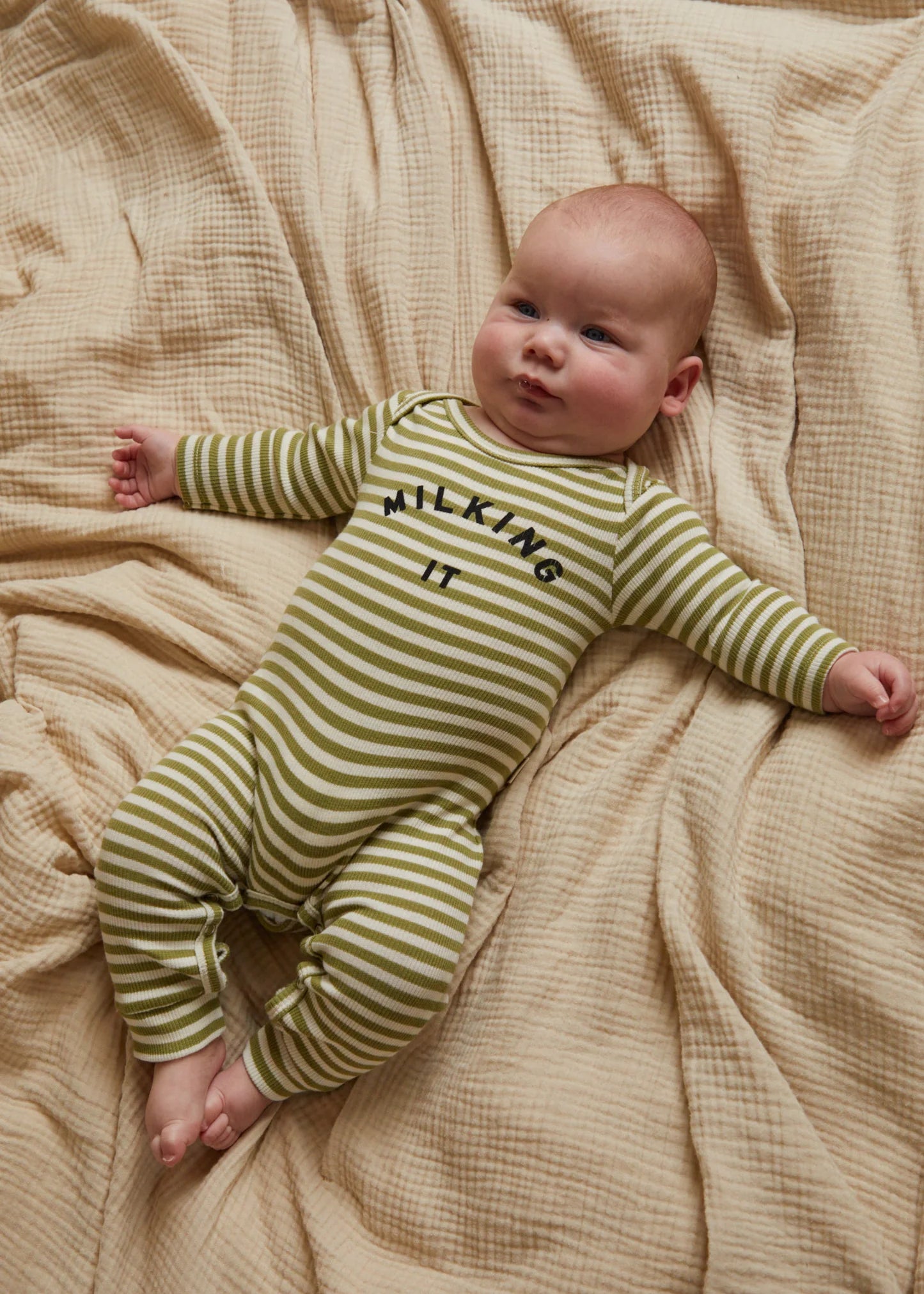 Milking It Stripe Onesie