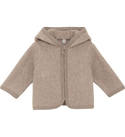 Fleecejacke mit Kapuze