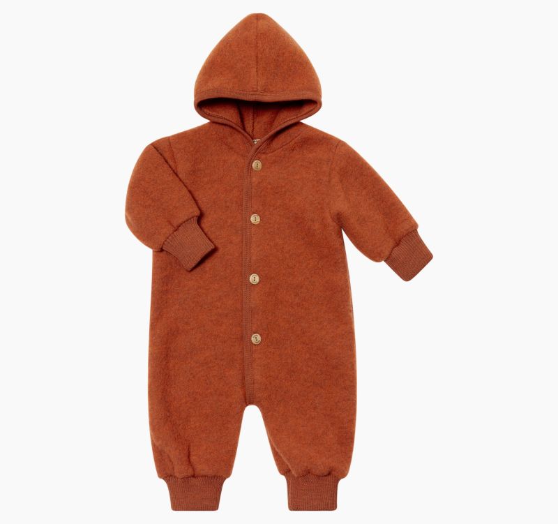 Baby-Overall mit Kapuze Magma Melange