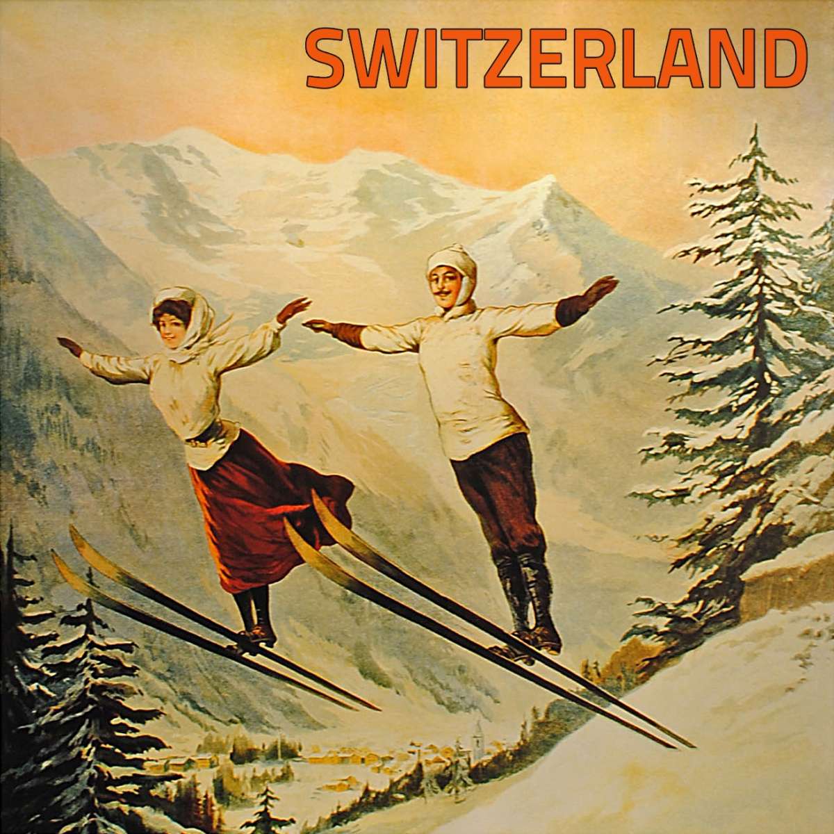 Schweiz Winter Duftsachet
