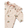 Amel Badeanzug mit Print in Jumpsuit-Passform in Peach / Sea shell