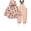Manu Regenbekleidungs-Set - mega cherry heart / Rosey mix