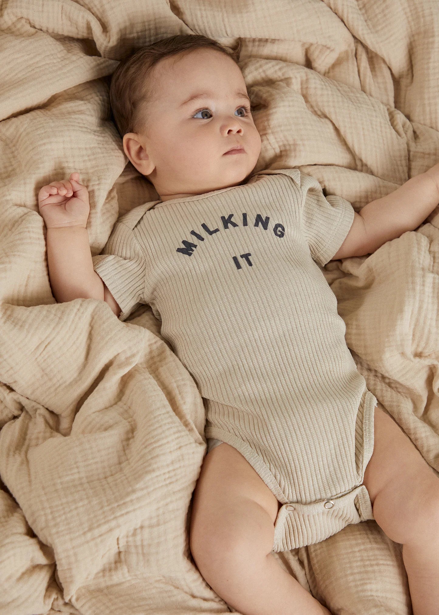 Milking It ® Oat Short Sleeve Bodysuit